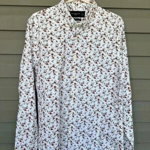 Abercrombie & Fitch Men's Floral Western Super Slim Fit Sz L